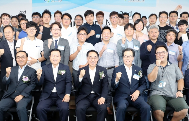 신용보증기금이 지난 1일 마포구 서울창업허브에서 스타트업 네스트(Start-up NEST) 제2기 발대식을 개최했다. 사진=신용보증기금 제공