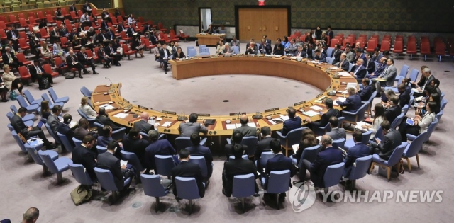 북한 핵실험 대응을 논의하는 유엔 안전보장이사회 (사진 = AP연합뉴스 제공)