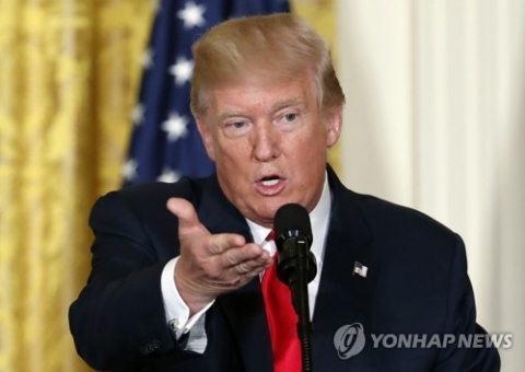 트럼프 “대북 군사옵션 사용 않길 바란다”