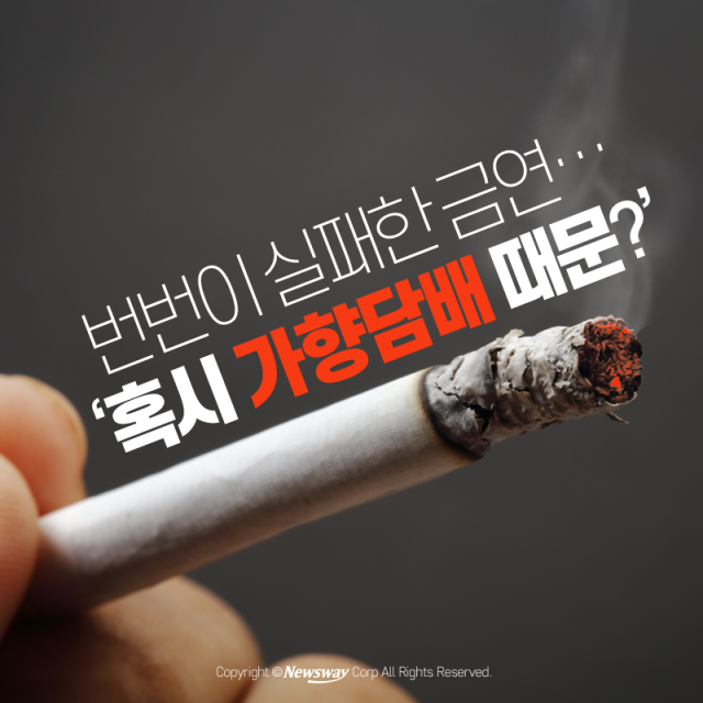  번번이 실패한 금연···‘혹시 가향담배 때문?’ 기사의 사진
