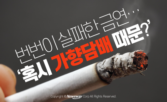  번번이 실패한 금연···‘혹시 가향담배 때문?’