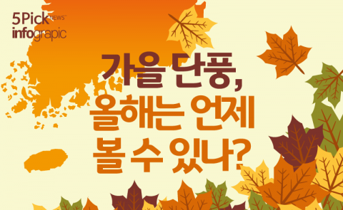 가을 단풍, 올해는 언제 볼 수 있나?