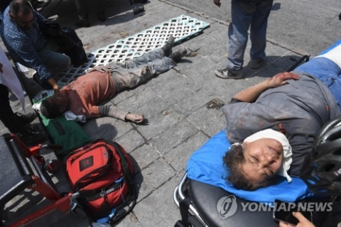 멕시코시티서 규모 7.1 지진 발생···최소 119명 사망