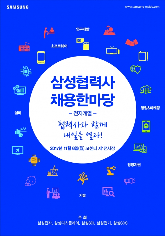 ‘2017 삼성 협력사 채용 한마당’ 포스터. 사진=삼성전자 제공