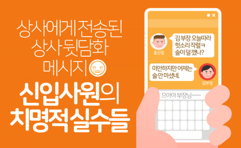  상사에게 상사 ‘뒷담화’를 전송해버렸다
