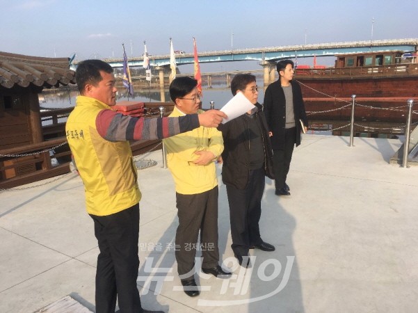 조병옥 영산강유역환경청장, 보 개방 관련 모니터링 시설 현장시찰