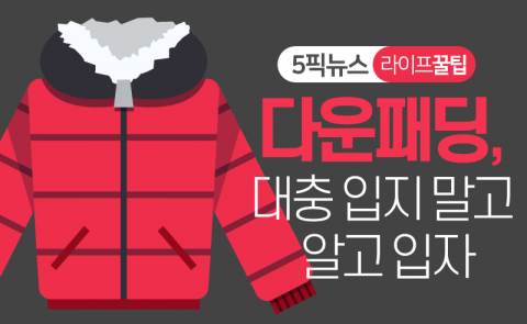 다운패딩, 대충 입지 말고 알고 입자