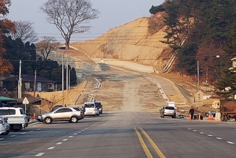 정읍 작은말고개 도로, 내달 말 개통된다!