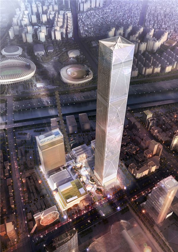 현대차그룹 105층 신사옥 글로벌비즈니스센터(GBC). 사진=현대건설 제공