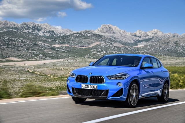 뉴 X2는 개성 넘치는 디자인과 스포티함을 갖춰 새로운 운전의 즐거움을 보여주는 모델로 꼽힌다. 사진=BMW 제공
