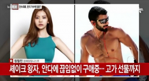 가수 안다, 만수르 왕자에게 구애 받아···“사귀지는 않는다”