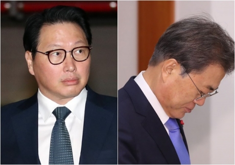 文대통령과 최태원 SK 회장이 독대를?··· 靑 “오너 누구와도 만난 적 없어”