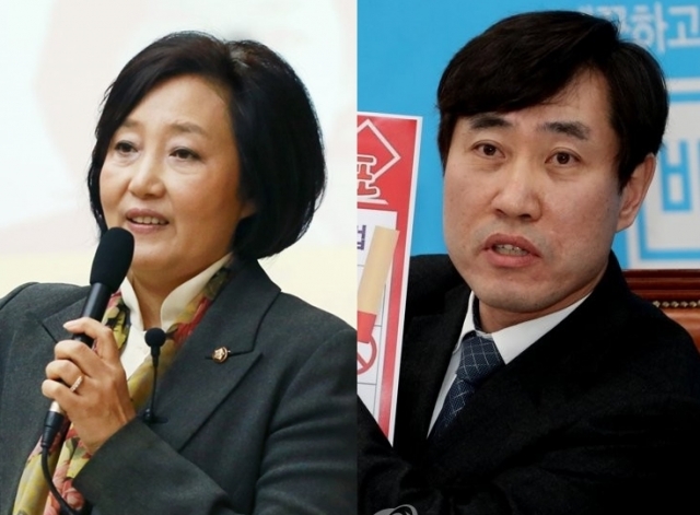 박영선 더불어민주당 의원, 하태경 바른정당 의원. 사진=연합뉴스 제공