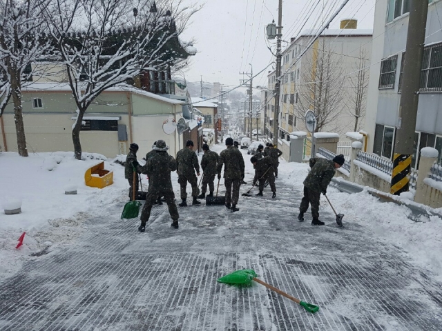 군산의 민․관․군, 힘 합쳐 폭설 안전사고 예방 총력