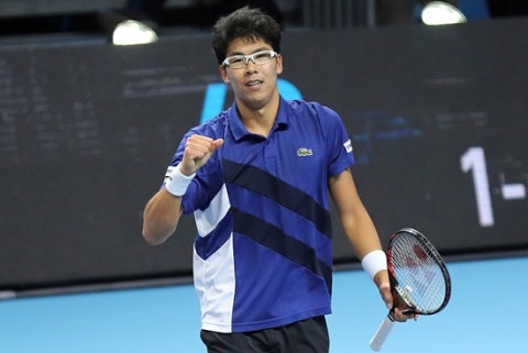 ‘라두 알보트와 호흡’ 정현, 개인 첫 메이저대회 복식 16강 진출 성공