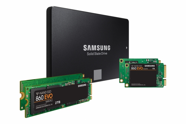 삼성전자 SATA SSD ‘860 PRO·860 EVO’. 사진=삼성전자 제공
