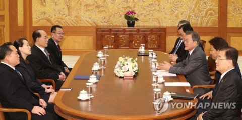문 대통령-김영남·김여정 오찬 종료···靑, 회동결과 곧 발표