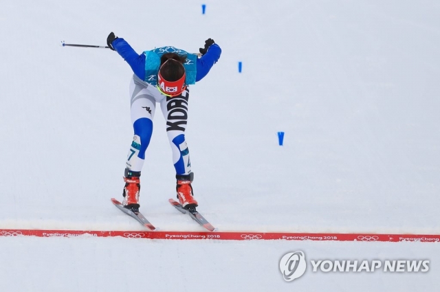 평창 동계올림픽 첫 금메달 주인공은 스웨덴 ‘샬롯 칼라’···이채원, 57위 경기 완주. 사진=연합뉴스