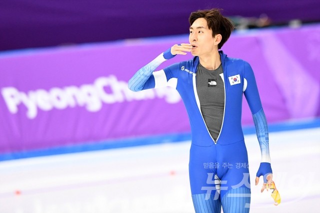 이승훈 스피드스케이팅 5000m. 사진=2018평창사진공동취재단