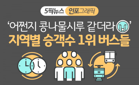 ‘어쩐지 콩나물시루 같더라’ 지역별 승객수 1위 버스들
