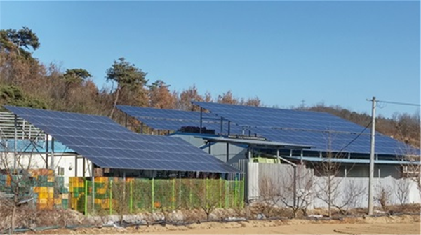 태양광발전 시설이 설치되어 있는 모습(사진제공=경상북도)