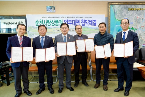 순천시, 관내 농축협과 순천사랑상품권 업무대행 협약 체결