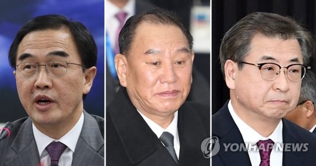 조명균·서훈, 북한 김영철과 조찬···평화 유지 노력 다짐