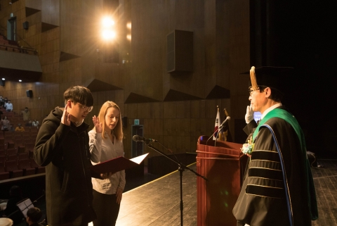 전북대, 2018학년도 신입생 입학식 거행
