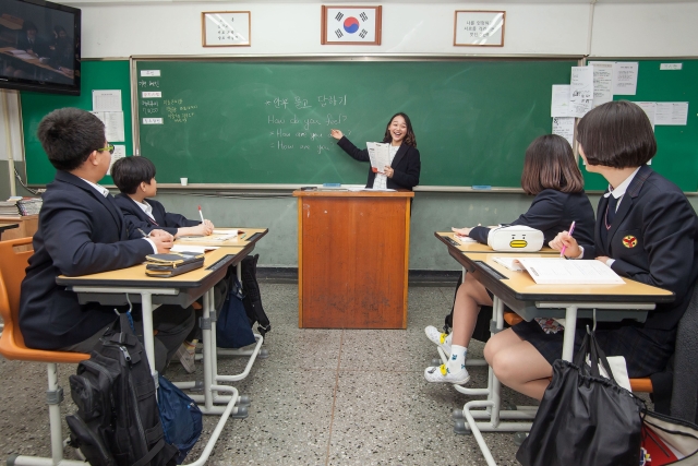 2017년 3월 서울 북서울중학교에서 실시했던 삼성드림클래스 주중·주말교실 모습. 사진=삼성전자 제공