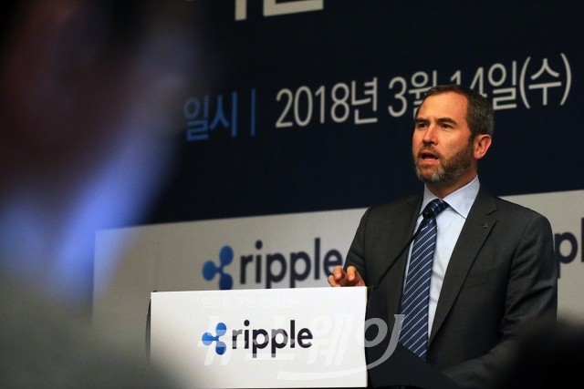 블록체인 가상화폐 리플 CEO 브래드 갈링하우스 내한 기자간담회. 사진=이수길 기자 leo2004@newsway.co.kr