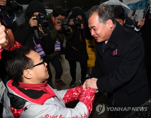 북한 패럴림픽 선수단, 일정 마치고 북으로 귀환