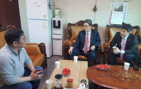 이동빈 Sh수협은행장, 양만업체 방문 현장경영