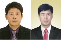 인천시교육청 박자흥 감사관(왼쪽)과 김문곤 공보담당관.