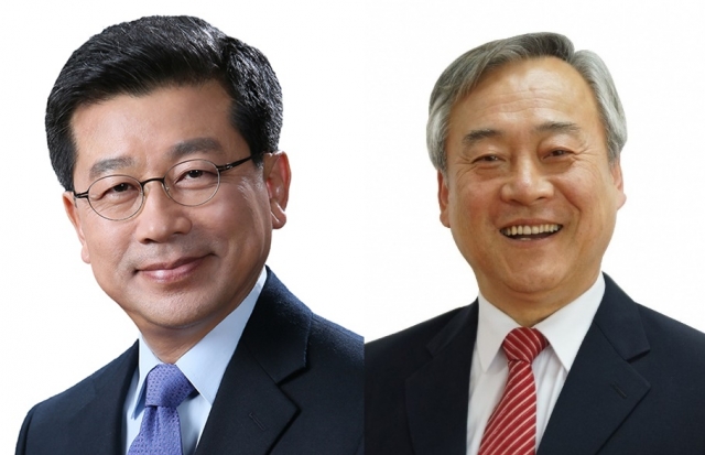 이재광 HUG 사장(왼쪽)과 이재강 HUG 신임 감사위원. 사진=HUG 제공.
