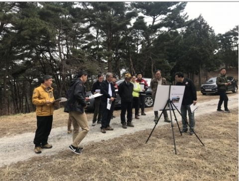 고창군, 문수산 편백숲 공간 재창조사업 현장 간담회 참석