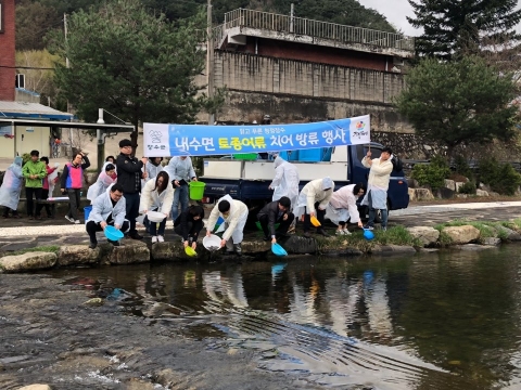 장수군, 내수면 생태계 복원을 위한 토종어류 방류