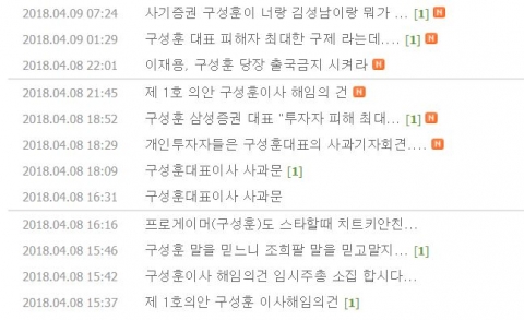 구성훈 사장 ‘퇴임론’까지 제기