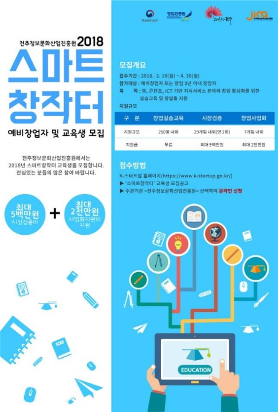 전주정보문화산업진흥원, ICT기반 창업 실습교육·지원 ‘최우수’