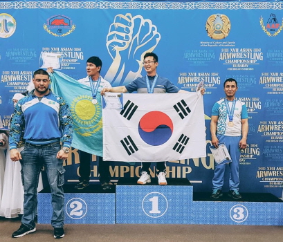 김해시청 서상진, 아시아팔씨름챔피언십 65kg급 우승...한국인 최초
