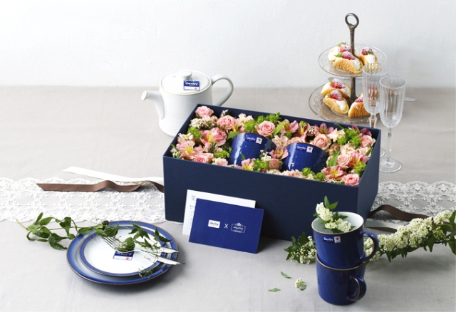 덴비X비밀의화원 임페리얼 블루 카스케이드 머그 선물 세트. 사진=덴비 제공