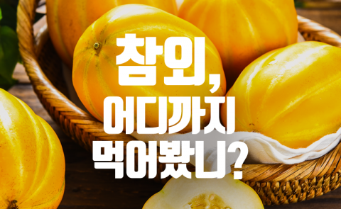 참외, 어디까지 먹어봤니?
