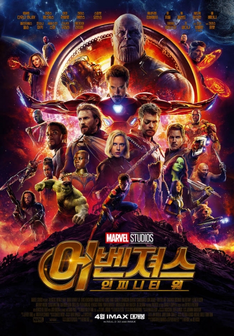 ‘어벤져스3’ 역대 최단 기간에 관객수 800만 돌파