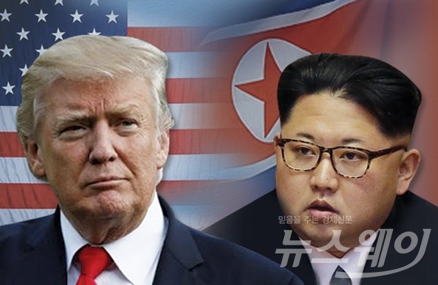 트럼프 미국 대통령과 김정은 북한 노동당 위원장. 그래픽=박현정 기자
