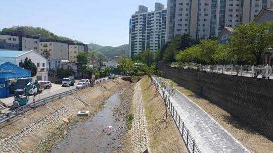 용인시, 상하천 인정아파트~구갈교간 1.5Km에 자전거도로 개설
