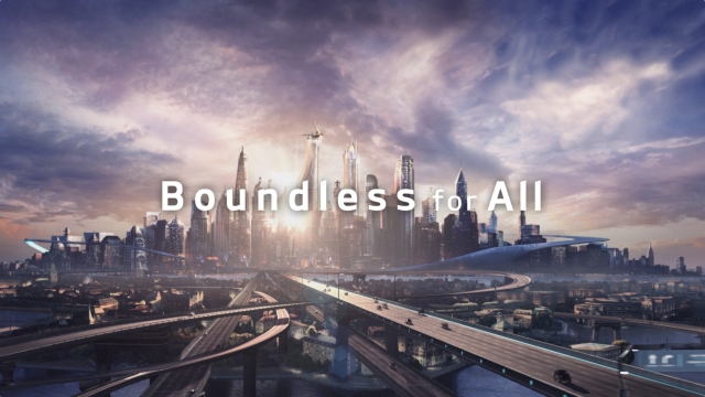 기아자동차가 미래 모빌리티 기술을 대거 구현한 글로벌 블록버스터 브랜드 필름을 공개했다. 사진은 기아차의 브랜드 비전 Boundless For All 이미지의 한 장면. (사진=기아차 제공)