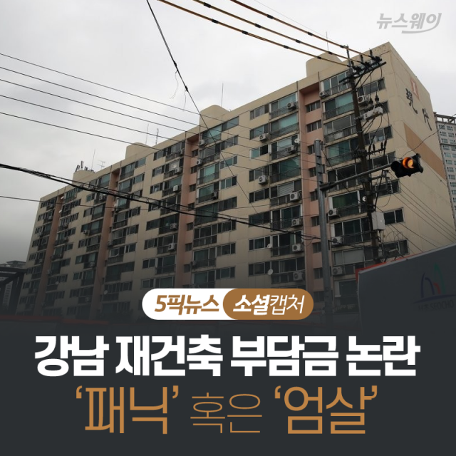 강남 재건축 부담금 논란···‘패닉’ 혹은 ‘엄살’ 기사의 사진