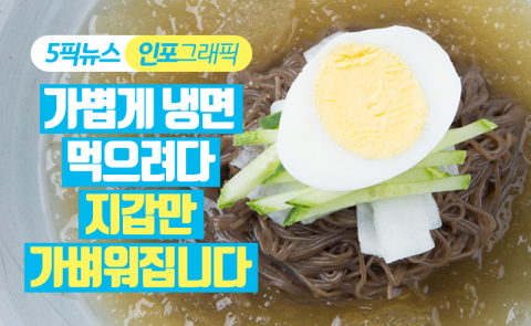 가볍게 냉면 먹으려다 지갑만 가벼워집니다