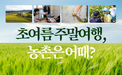 초여름 주말여행, 농촌은 어때?