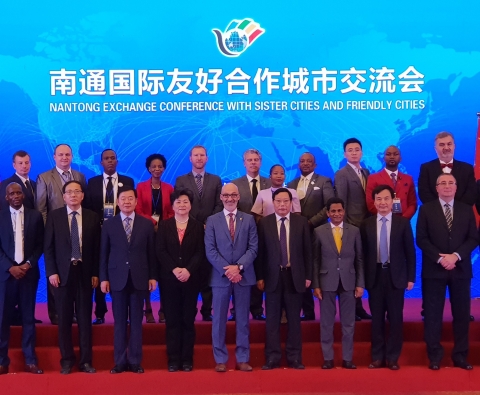 김제시 대표단,자매도시 중국 남통시 방문