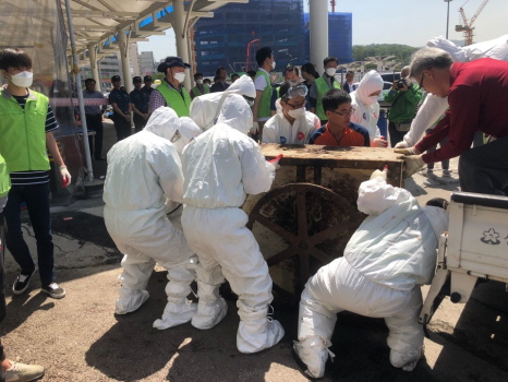 성남시, 모란시장 `개 도축 시설` 강제 철거...역사의 뒤안길로